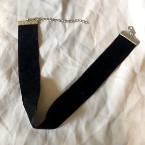 Thick Black Velvet Choker